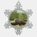 Recherche de bison ornements Jaune
