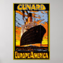 Suche nach cunard poster Vintag