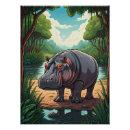 Suche nach flusspferd poster Wildtiere