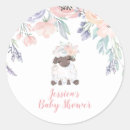 Recherche de petit agneau autocollants Rose