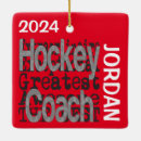 Recherche de hockey ornements Coach