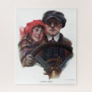 Recherche de illustration romantique puzzles Vintage