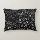 Recherche de graphique noir et blanc coussins Simple