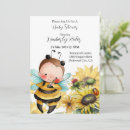 Recherche de abeille baby shower invitations Rustique