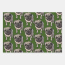 Recherche de carlin mignon papier cadeau Chiot
