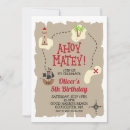 Recherche de trésor invitations Navire