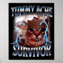 Suche nach überlebt poster Lustige katze