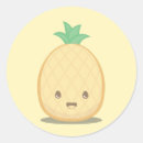 Recherche de ananas jaune autocollants Fruit