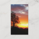 Suche nach sonnenuntergang über visitenkarten Natur