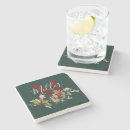 Recherche de houx dessous de verres Vert