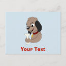 Recherche de chien heureux cartes postales Pour enfants