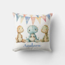 Recherche de dinosaure mignon coussins Aquarelle