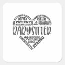 Recherche de babysitter autocollants Gardienne