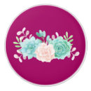 Recherche de vert pastel boutons et poignées de porte Rose