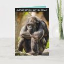 Recherche de poilu vœux cartes Singe