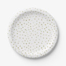 Recherche de motif de pois assiettes en papier Moderne