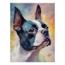 Recherche de terrier boston posters Chien drôle