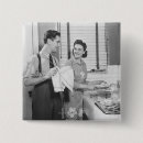 Suche nach mann und frau buttons Vintage