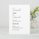 Recherche de beau mariage invitations Minimaliste