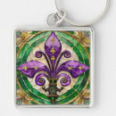 Suche nach fleur de lis schlüsselanhänger Mardi gras