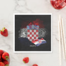 Recherche de croatie serviettes Rouge