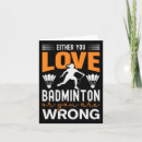 Suche nach badmintonliebhaber karten Birdie