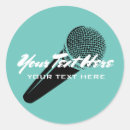 Recherche de micro autocollants Chanteur