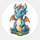 Suche nach kawaii drache aufkleber Cartoon