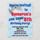 Recherche de requin invitations Fête d'anniversaire des requins