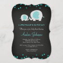 Recherche de bleu baby shower invitations Éléphant