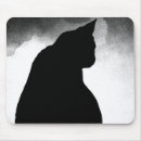 Recherche de silhouettes chat tapis souris Noir