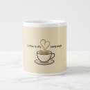 Recherche de language tasses Café