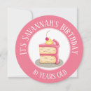 Recherche de morceau de gâteau cartes postales Mignon