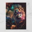 Recherche de lionne cartes postales Chat sauvage