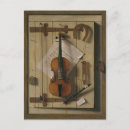 Recherche de musique violon cartes postales Instrument
