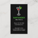 Suche nach kellnerin visitenkarten Als barmixer arbeiten