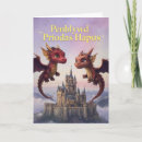 Recherche de château vœux cartes Dragons