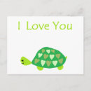 Recherche de tortue kawaii cartes postales Vert