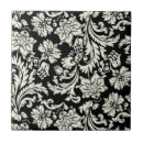 Recherche de floral noir et blanc carreaux Vintage