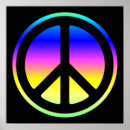 Recherche de peace symbol posters Rainbow