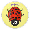 Recherche de coccinelle rouge boutons et poignées de porte Dessin