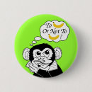 Recherche de chimpanzé drôle badges Singe
