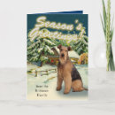 Recherche de airedales noël cartes De