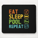 Recherche de boule huit tapis souris Noir