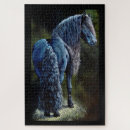 Recherche de étalon puzzles Noir
