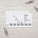 Suche nach musiknoten visitenkarten Band