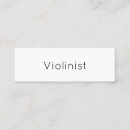 Recherche de violoniste cartes visite Simple