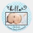 Recherche de annonces de naissance autocollants Bleu