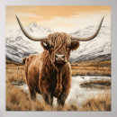 Recherche de highland cow posters Moderne