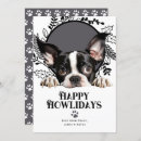 Recherche de boston terrier christmas vœux cartes Joyeuses fêtes